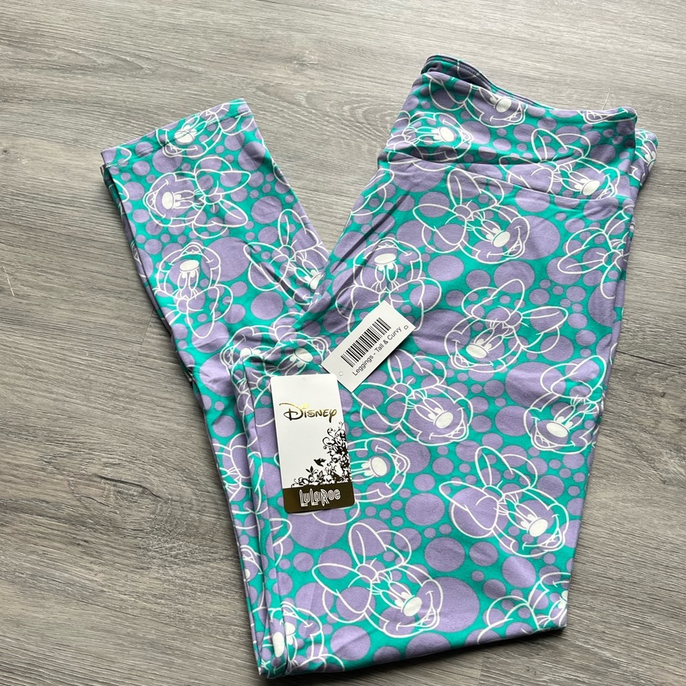 NWT LulaRoe DISNEY Womenβs Leggings. Minnie Mouse design. Size TC. CUTE!!!